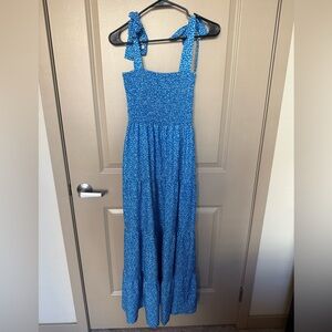 Blue Tiered Maxi Dress